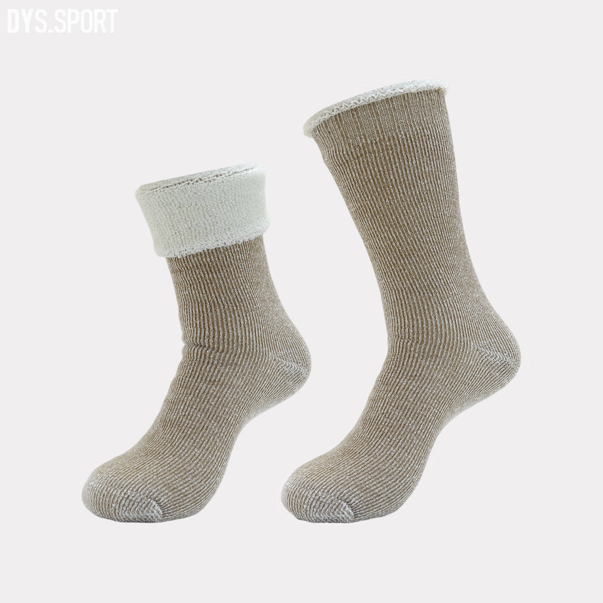 DYS.SPORT Merino Wool Blend Hiking Socks | Midweight Cushioned Outdoor Crew Socks – Solid
