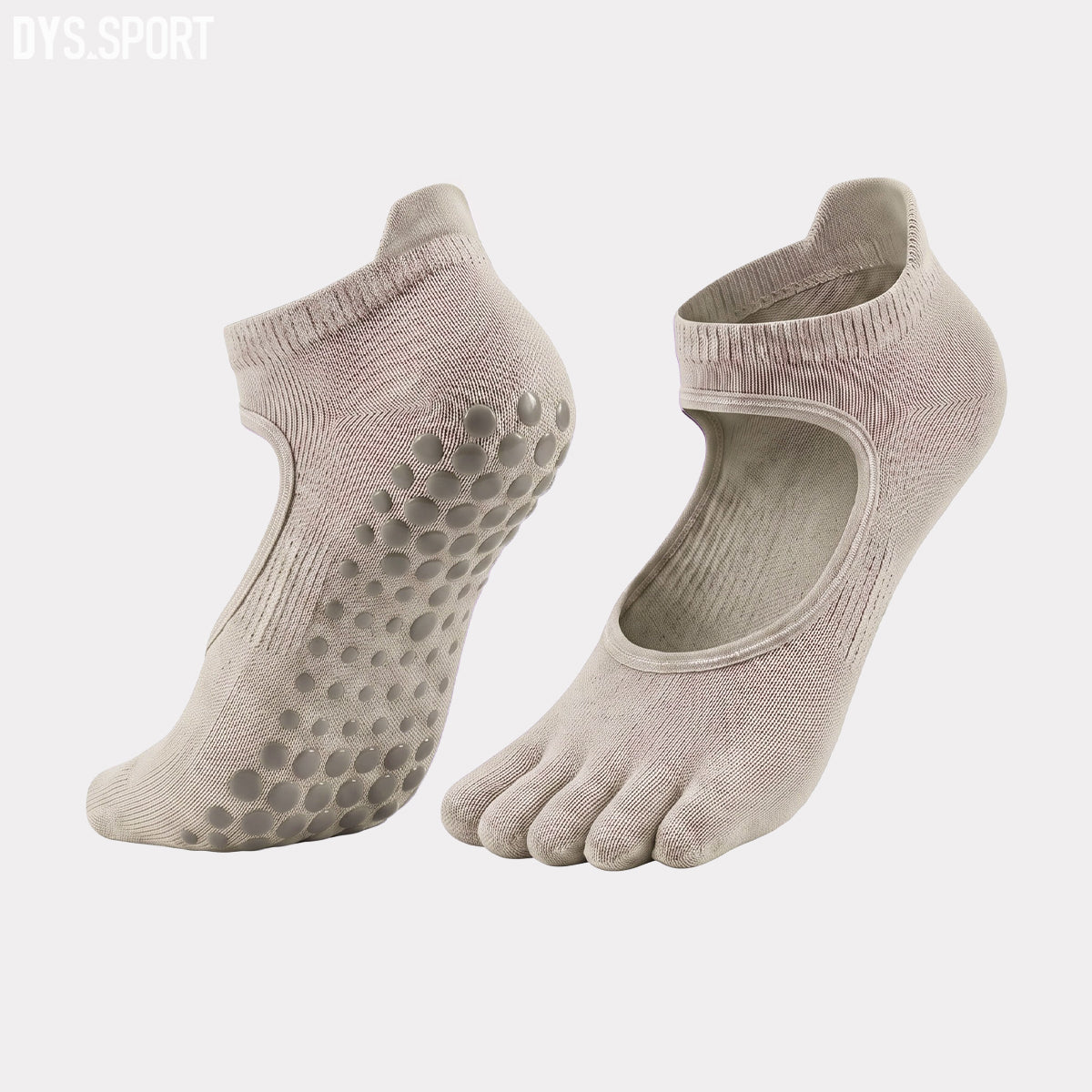 DYS.SPORT Women's Open-Top Yoga Toe Socks | Five Finger Pilates Grip Socks