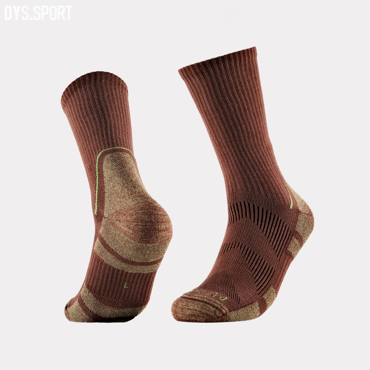 DYS.SPORT Men's Merino Wool Blend Outdoor Hiking Socks