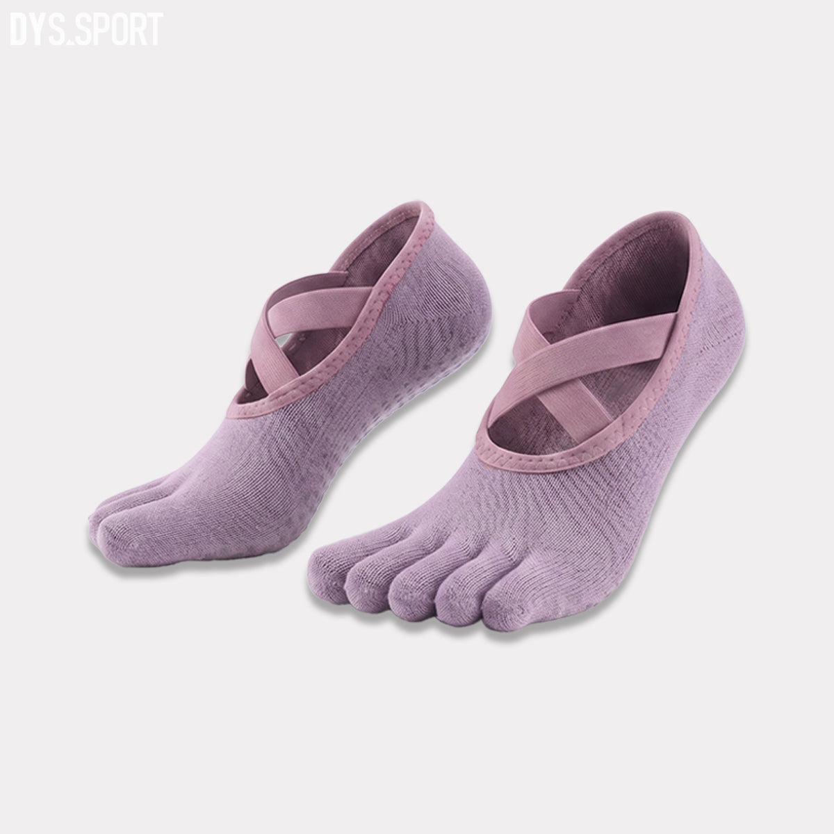 DYS.SPORT Women's Anti-Slip Yoga Toe Socks | Five Finger Pilates Grip Socks