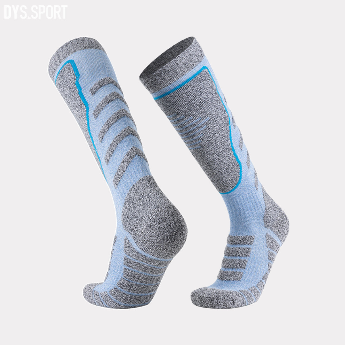 DYS.SPORT Cotton Ski Socks | Stretch Snow Socks with Terry Cushion Comfort