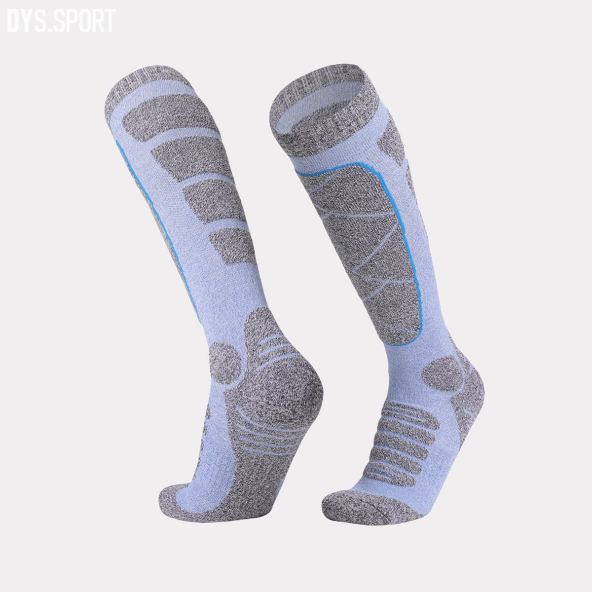 DYS.SPORT Women's Cotton Ski Socks | Stretch Snow Socks with Cushioned Terry Comfort