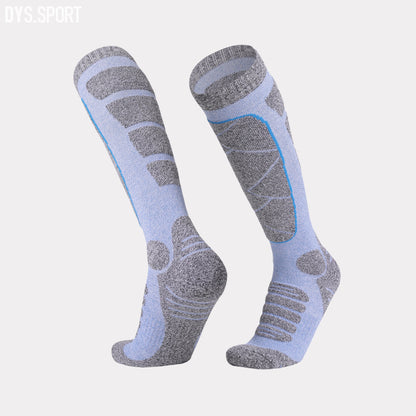 DYS.SPORT Women's Cotton Ski Socks | Stretch Snow Socks with Cushioned Terry Comfort