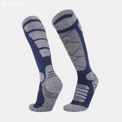 DYS.SPORT Men's Cotton Ski Socks | Stretch Snow Socks with Cushioned Terry Comfort