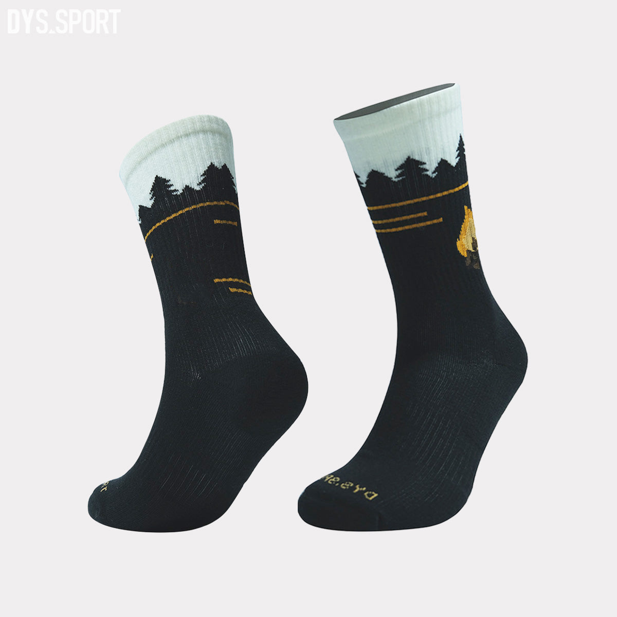 DYS.SPORT Men's Merino Wool Hiking Socks | Midweight Cushion Outdoor Socks with Terry Bottom