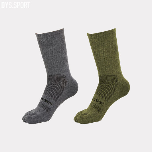 DYS.SPORT Merino Wool Blend Toe Socks | Midweight Hiking Crew Socks for Hiking & Trekking