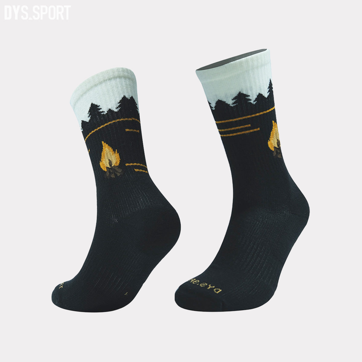 DYS.SPORT Men's Merino Wool Hiking Socks | Midweight Cushion Outdoor Socks with Terry Bottom