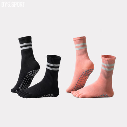DYS.SPORT Five Toe Grip Socks | Non-Slip Yoga & Pilates Socks