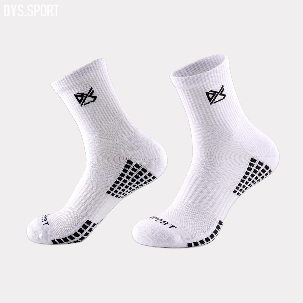 DYS.SPORT Men's Performance Training Socks | Anti-Slip Crew Socks for Running & Fitness