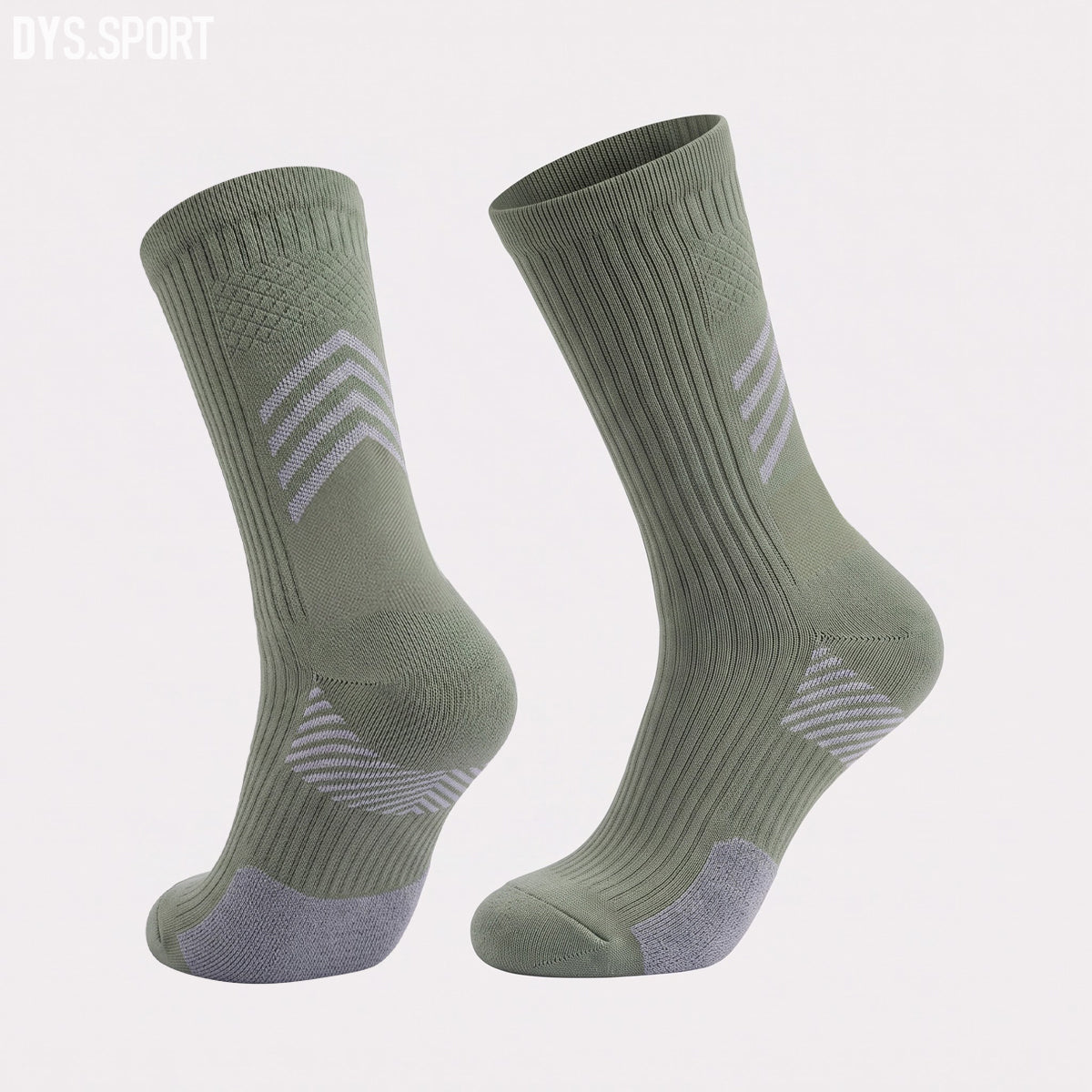 DYS.SPORT Men's Cotton Cycling Socks | Terry Cushion Bike Socks with Breathable Comfort