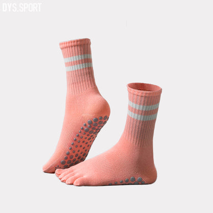 DYS.SPORT Five Toe Grip Socks | Non-Slip Yoga & Pilates Socks