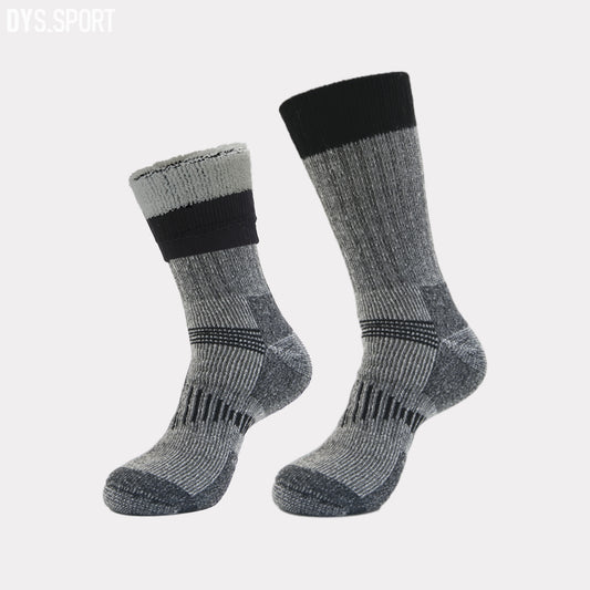DYS.SPORT Merino Wool Blend Hiking Socks | Midweight Cushioned Outdoor Crew Socks