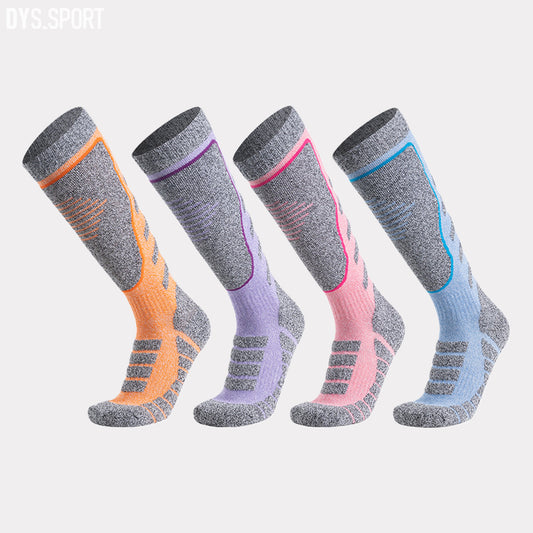 DYS.SPORT Cotton Ski Socks | Stretch Snow Socks with Terry Cushion Comfort