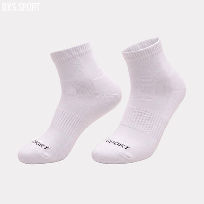 DYS.SPORT Cotton Crew Socks | Ribbed Athletic Socks with Terry Cushion Comfort