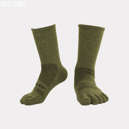 DYS.SPORT Merino Wool Blend Toe Socks | Midweight Hiking Crew Socks for Hiking & Trekking