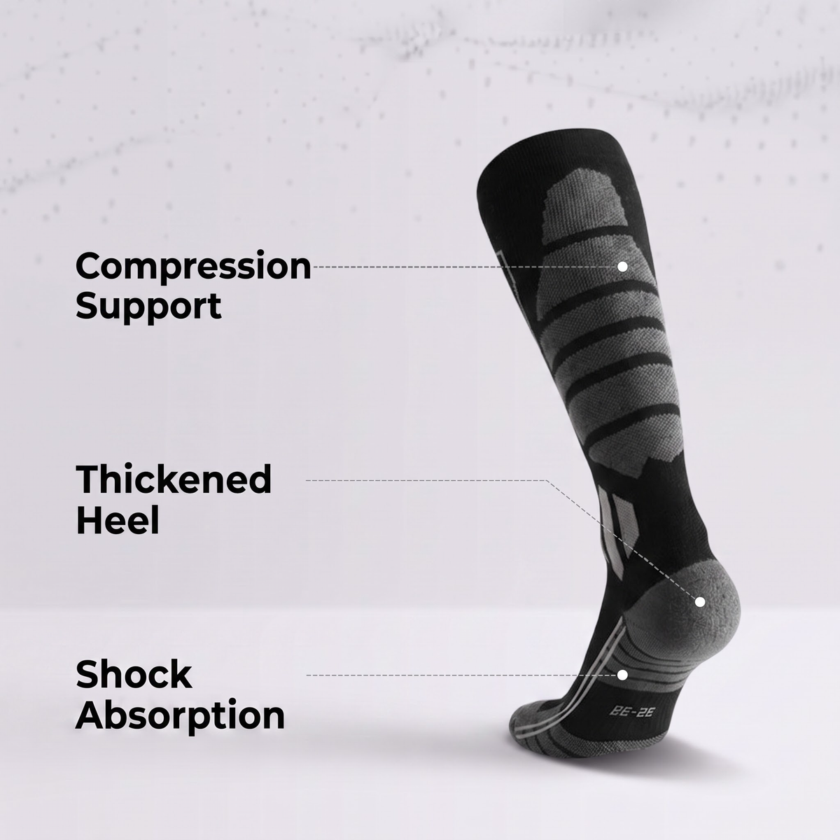 DYS.SPORT Men's Merino Wool Blend Ski Socks | Stretch Snow Socks with Performance Comfort