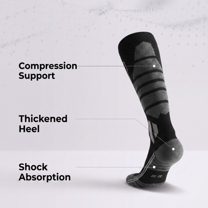 DYS.SPORT Men's Merino Wool Blend Ski Socks | Stretch Snow Socks with Performance Comfort