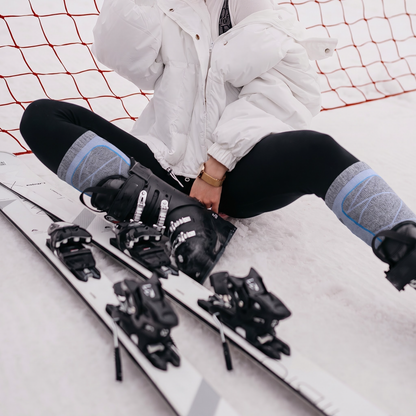 DYS.SPORT Women's Cotton Ski Socks | Stretch Snow Socks with Cushioned Terry Comfort