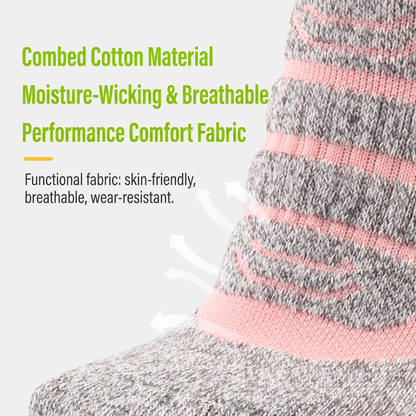DYS.SPORT Men's Cotton Ski Socks | Stretch Snow Socks with Cushioned Terry Comfort