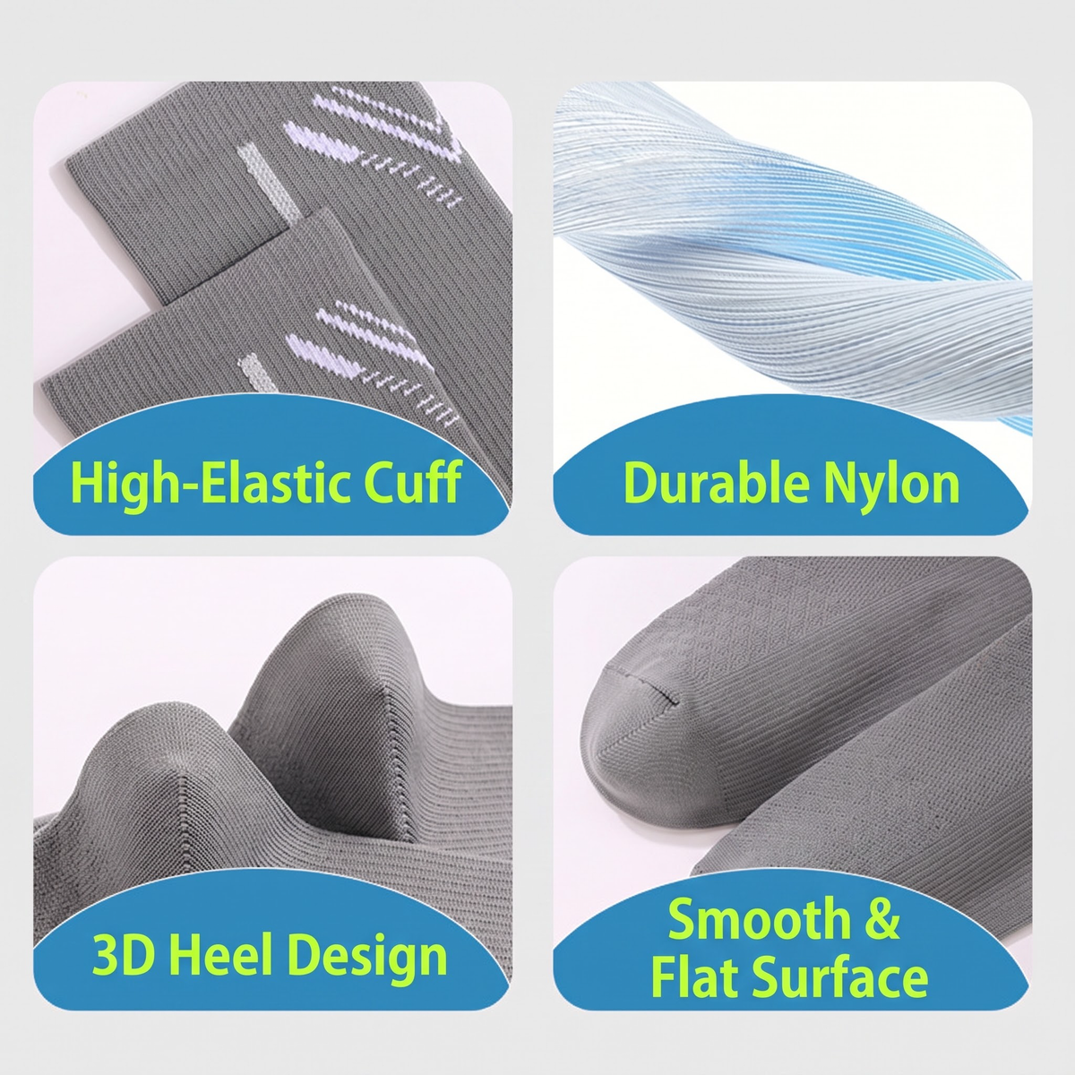 DYS.SPORT Nylon Cycling Socks | Quick-Dry Bike Socks with Performance Support