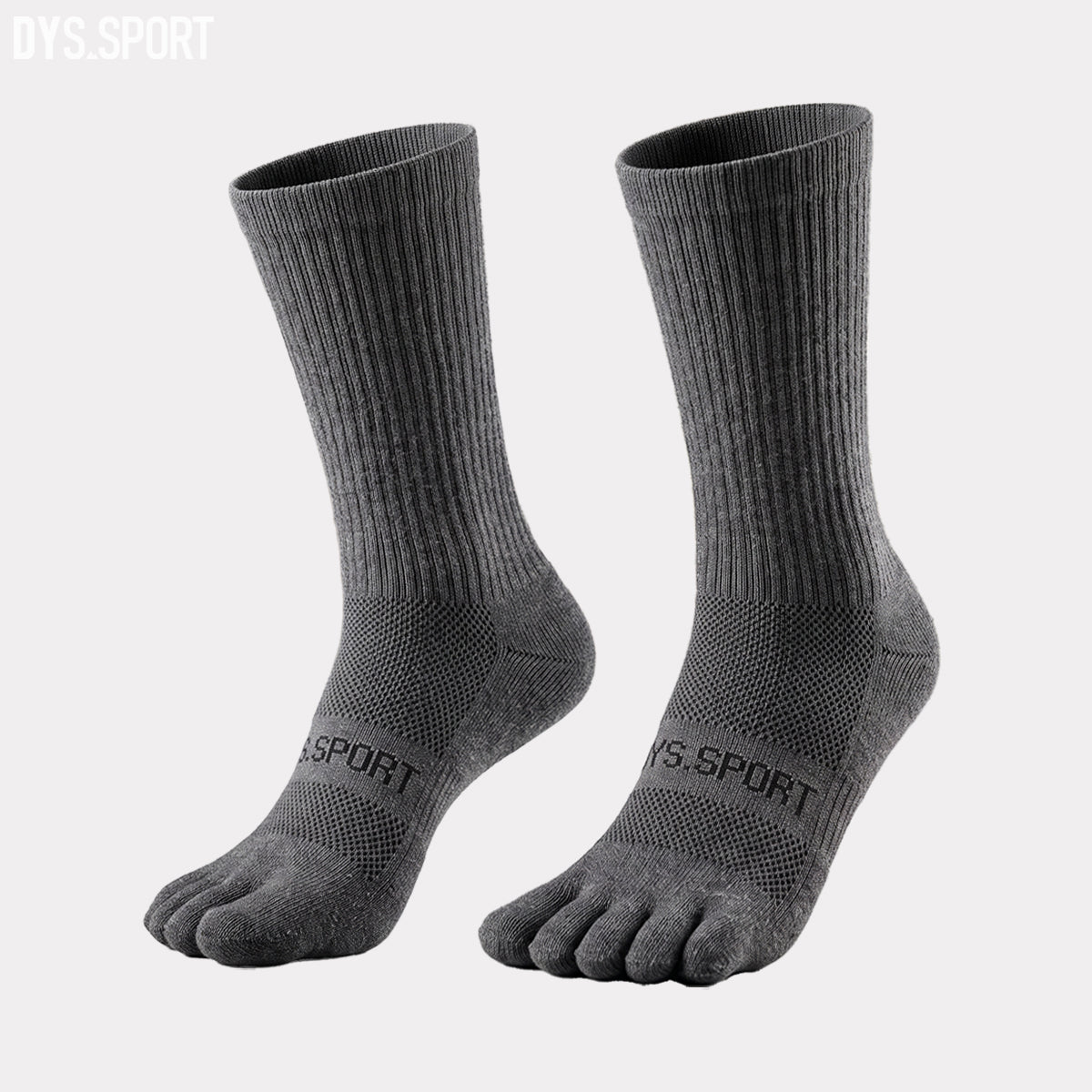 DYS.SPORT Merino Wool Blend Toe Socks | Midweight Hiking Crew Socks for Hiking & Trekking