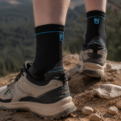 DYS.SPORT Men's Merino Wool Blend Hiking Socks | Lightweight Outdoor Crew Socks