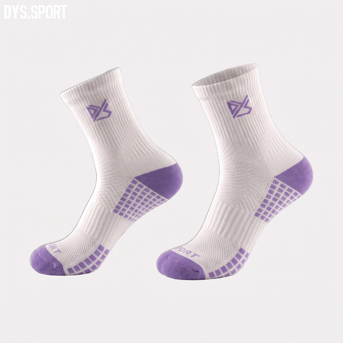 DYS.SPORT Women's Performance Training Socks | Anti-Slip Crew Socks for Running & Fitness
