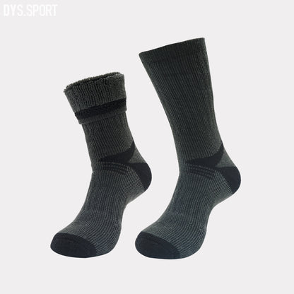 DYS.SPORT Merino Wool Blend Hiking Socks | Midweight Cushioned Outdoor Crew Socks