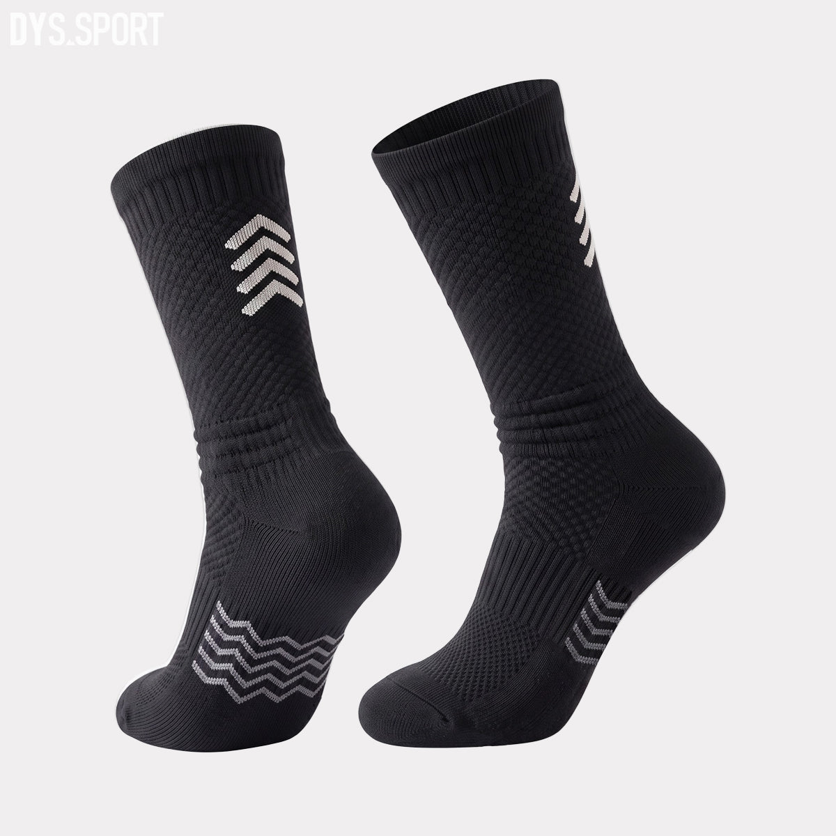 DYS.SPORT Men's Cotton Cycling Socks | Terry Cushion Bike Socks with Breathable Comfort