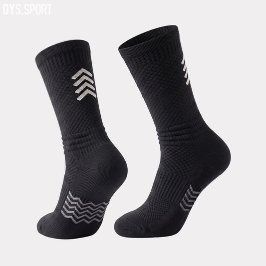 DYS.SPORT Men's Cotton Cycling Socks | Terry Cushion Bike Socks with Breathable Comfort