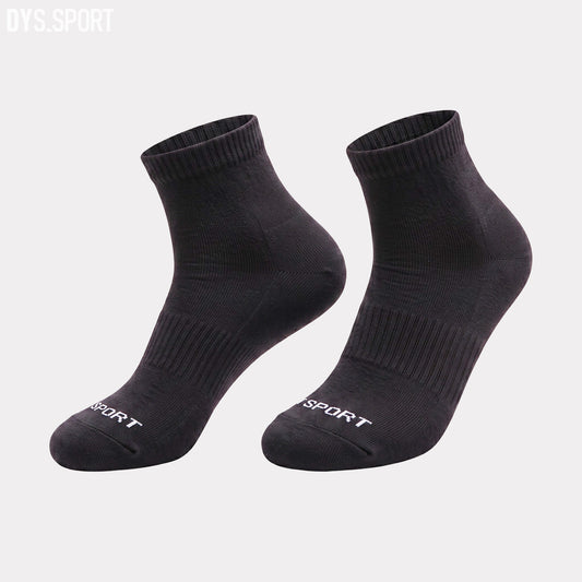 DYS.SPORT Cotton Crew Socks | Ribbed Athletic Socks with Terry Cushion Comfort