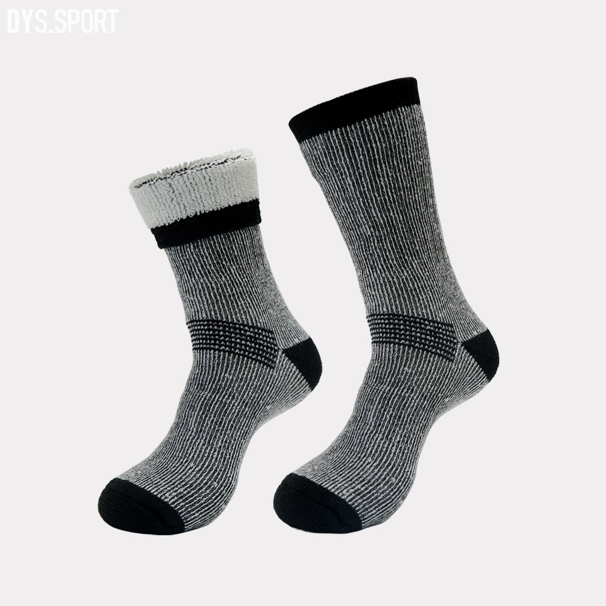 DYS.SPORT Merino Wool Blend Hiking Socks | Midweight Cushioned Outdoor Crew Socks