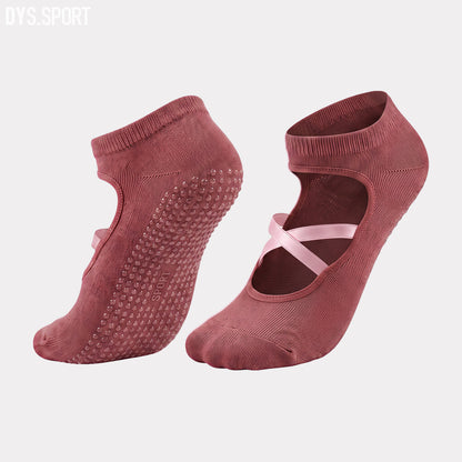 DYS.SPORT Women's Low Cut Pilates Grip Socks | Non Slip Yoga Socks