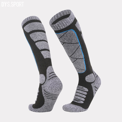 DYS.SPORT Men's Cotton Ski Socks | Stretch Snow Socks with Cushioned Terry Comfort
