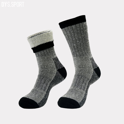 DYS.SPORT Merino Wool Blend Hiking Socks | Midweight Cushioned Outdoor Crew Socks