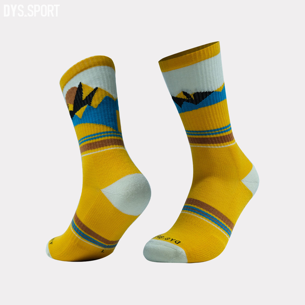 DYS.SPORT Men's Merino Wool Hiking Socks | Midweight Cushion Outdoor Socks with Terry Bottom
