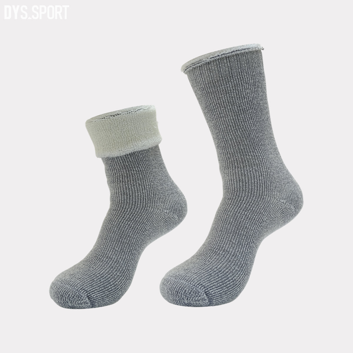 DYS.SPORT Merino Wool Blend Hiking Socks | Midweight Cushioned Outdoor Crew Socks – Solid