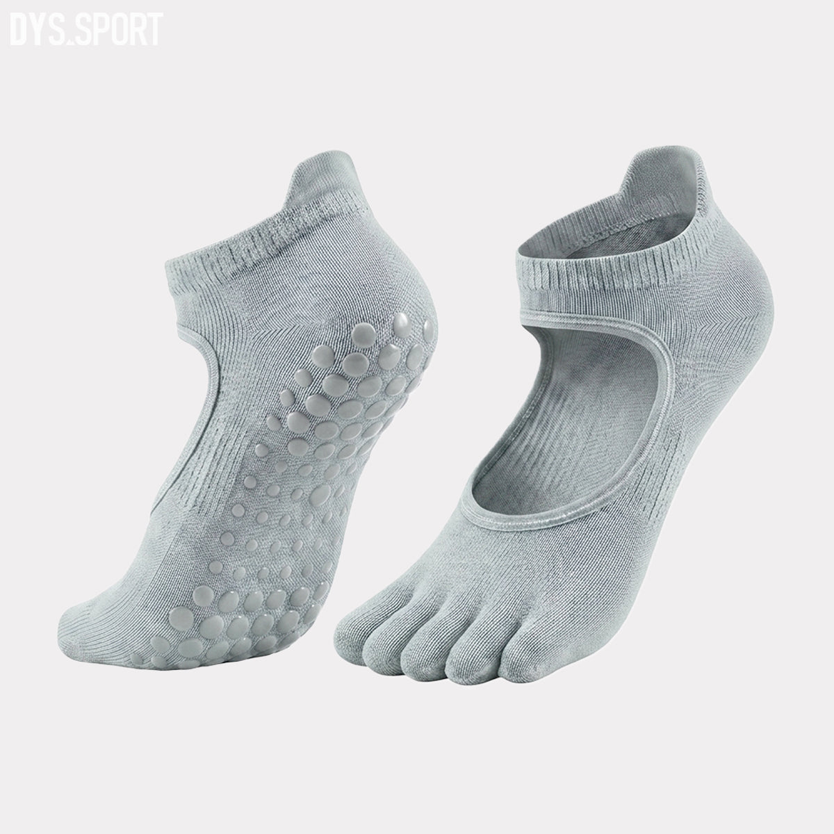 DYS.SPORT Women's Open-Top Yoga Toe Socks | Five Finger Pilates Grip Socks