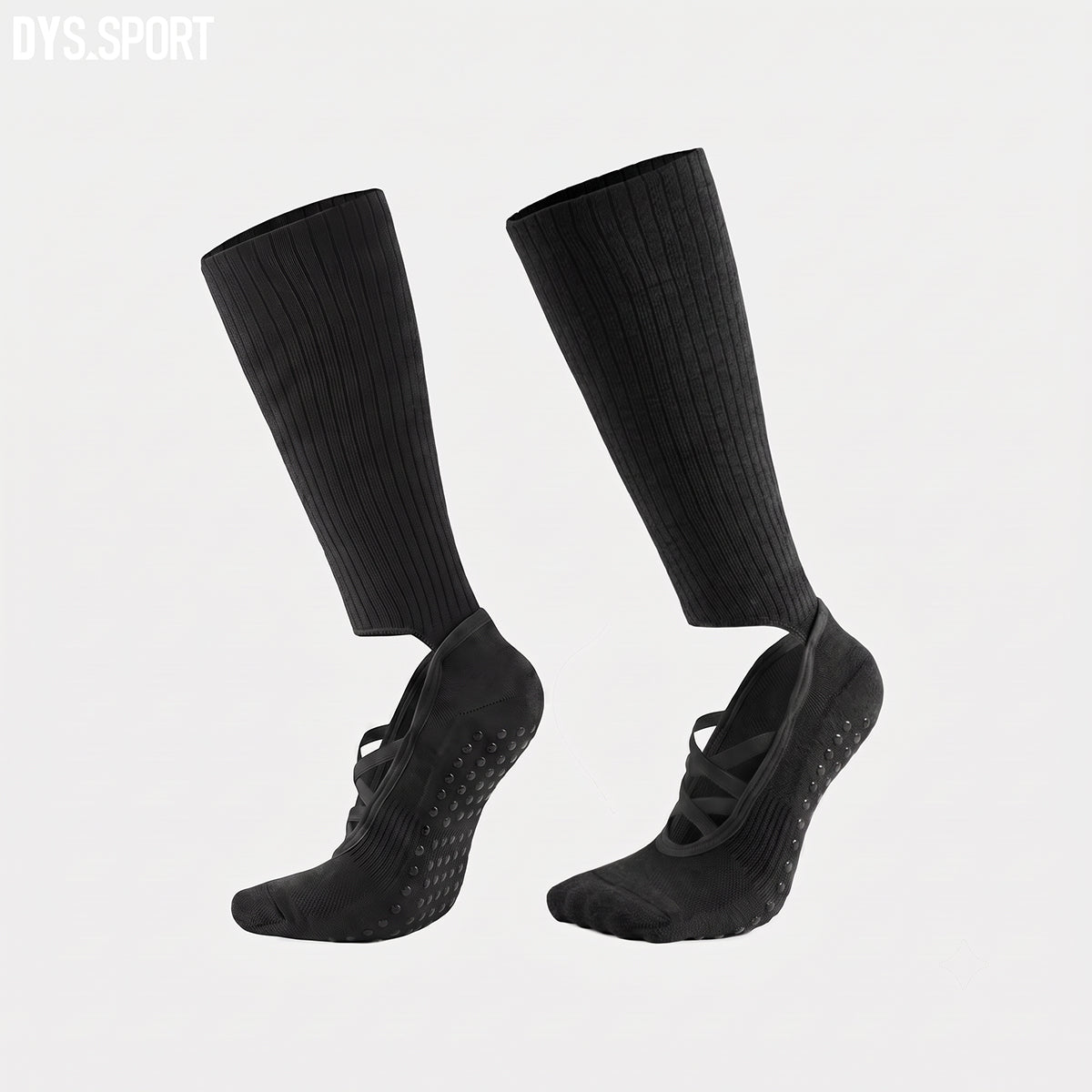 DYS.SPORT Women's Knee High Grip Socks | Non-Slip Pilates Socks for Yoga & Studio Training