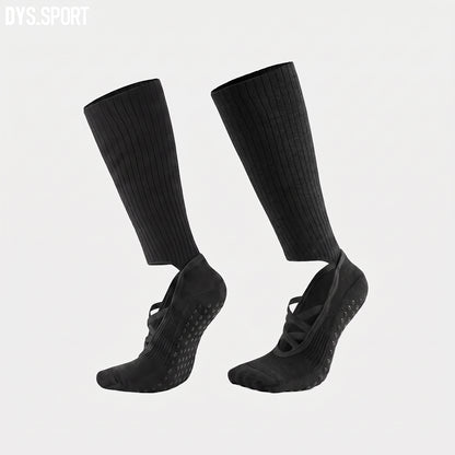DYS.SPORT Women's Knee High Grip Socks | Non-Slip Pilates Socks for Yoga & Studio Training