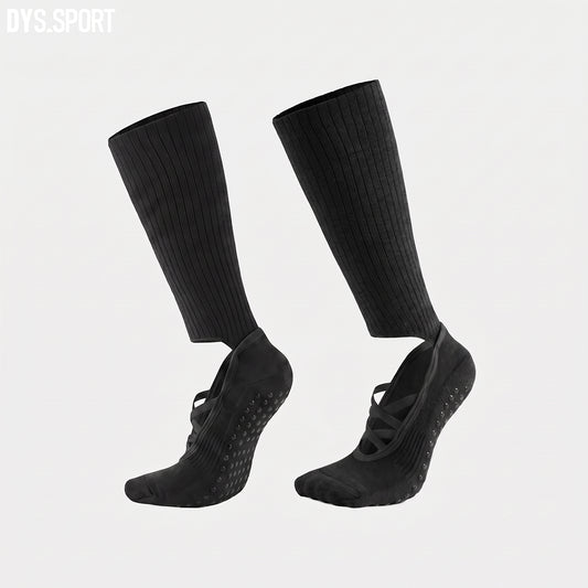 DYS.SPORT Women's Knee High Grip Socks | Non-Slip Pilates Socks for Yoga & Studio Training