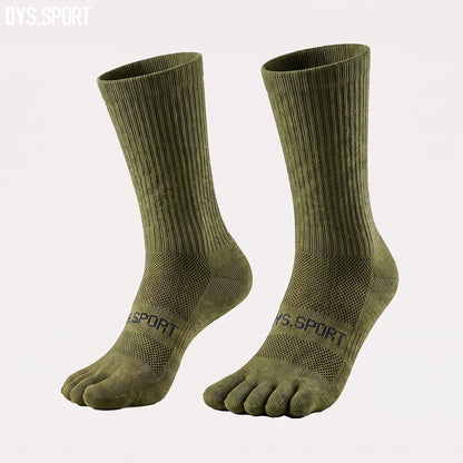 DYS.SPORT Merino Wool Blend Toe Socks | Midweight Hiking Crew Socks for Hiking & Trekking