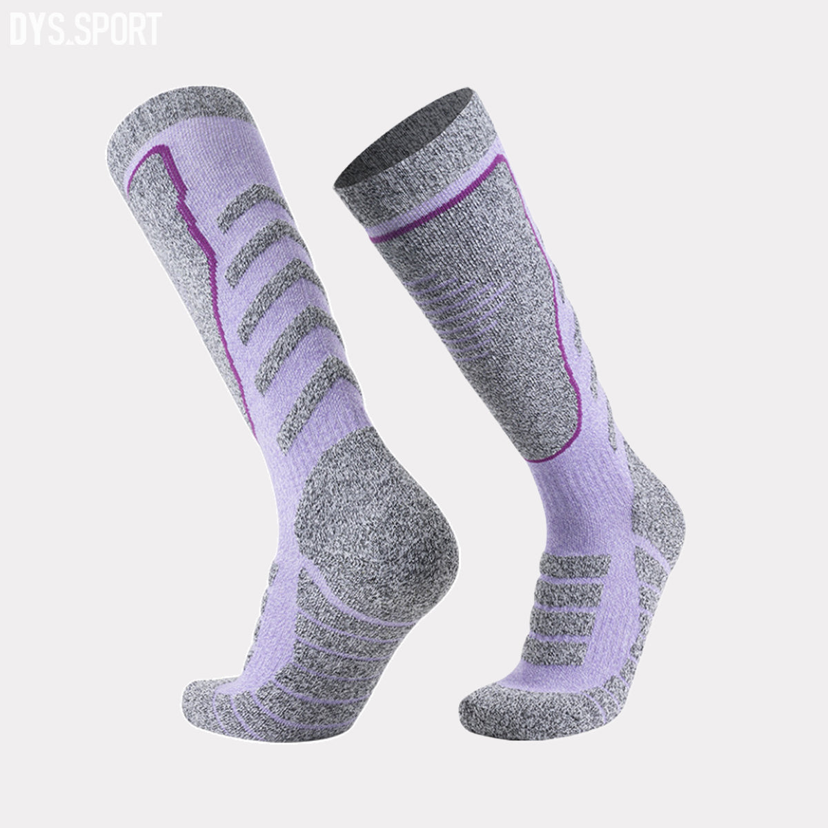DYS.SPORT Cotton Ski Socks | Stretch Snow Socks with Terry Cushion Comfort