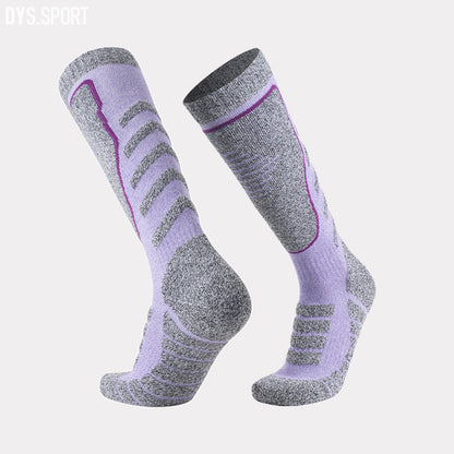 DYS.SPORT Cotton Ski Socks | Stretch Snow Socks with Terry Cushion Comfort