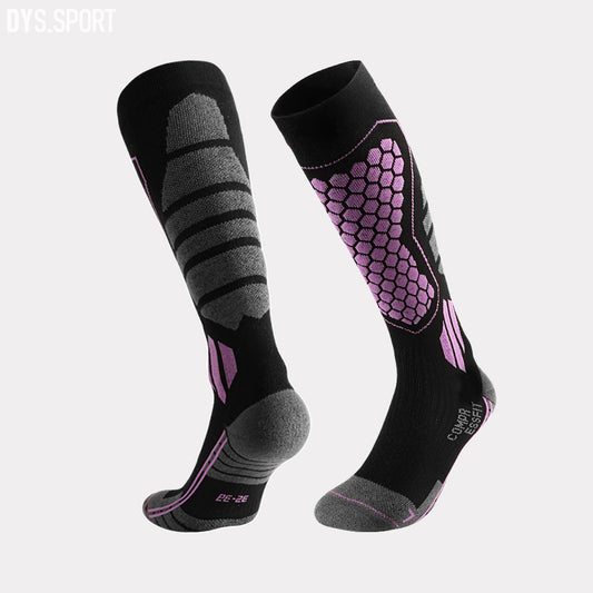 DYS.SPORT Women's Merino Wool Blend Ski Socks | Stretch Snow Socks with Performance Comfort