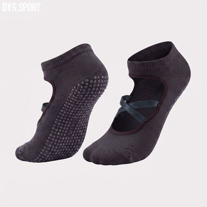 DYS.SPORT Women's Low Cut Pilates Grip Socks | Non Slip Yoga Socks