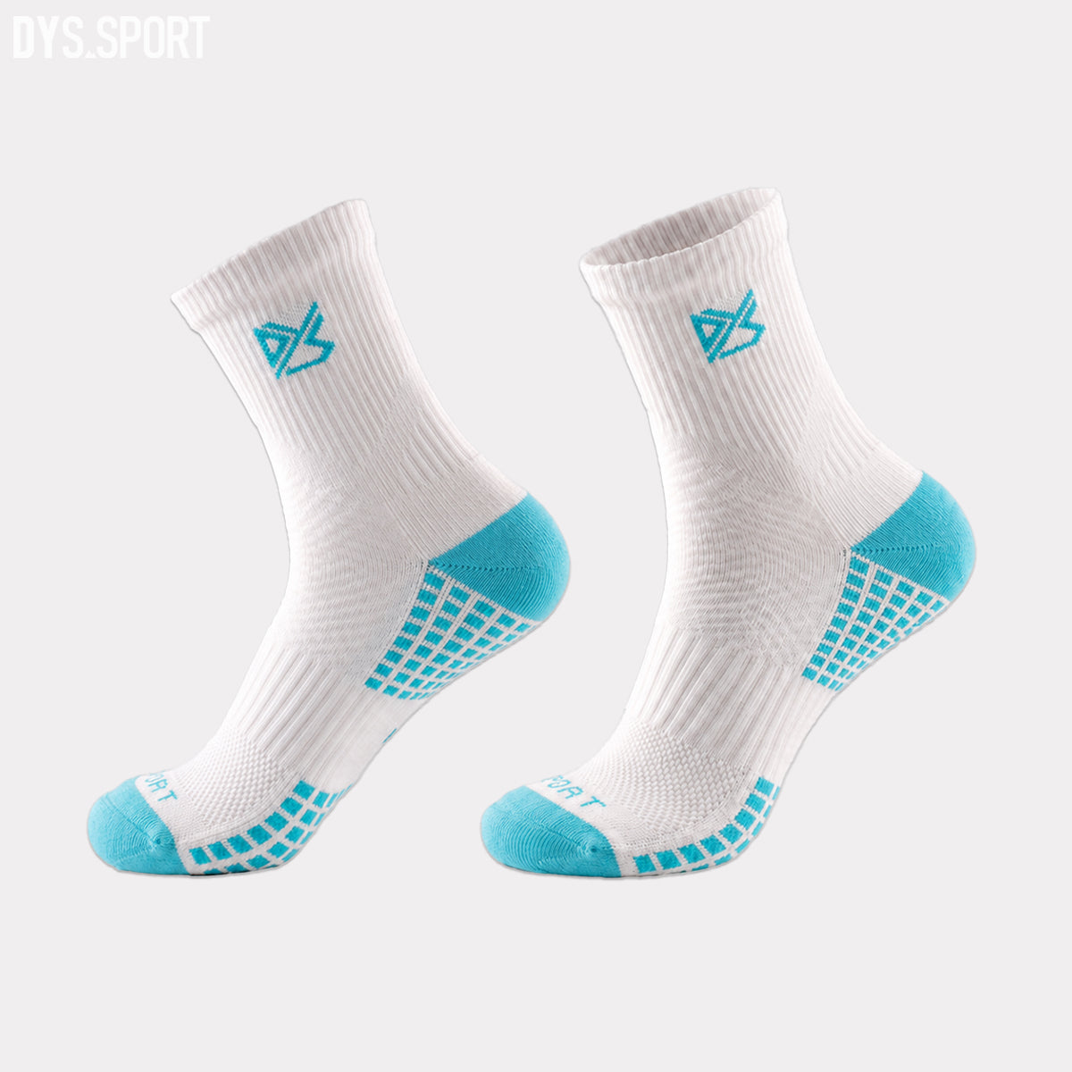 DYS.SPORT Women's Performance Training Socks | Anti-Slip Crew Socks for Running & Fitness