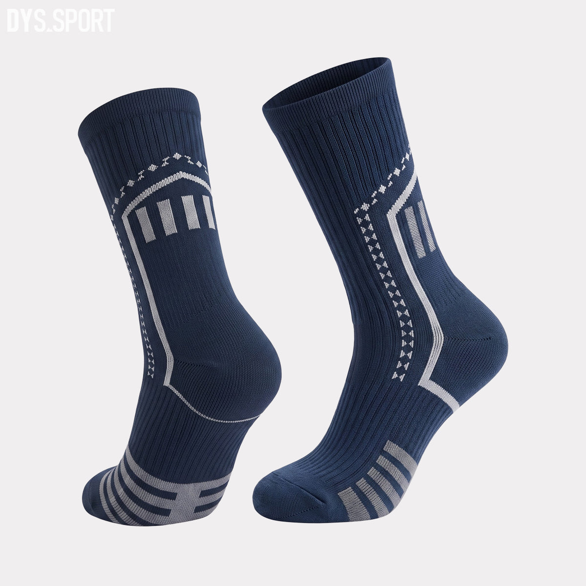 DYS.SPORT Men's Cotton Cycling Socks | Terry Cushion Bike Socks with Breathable Comfort