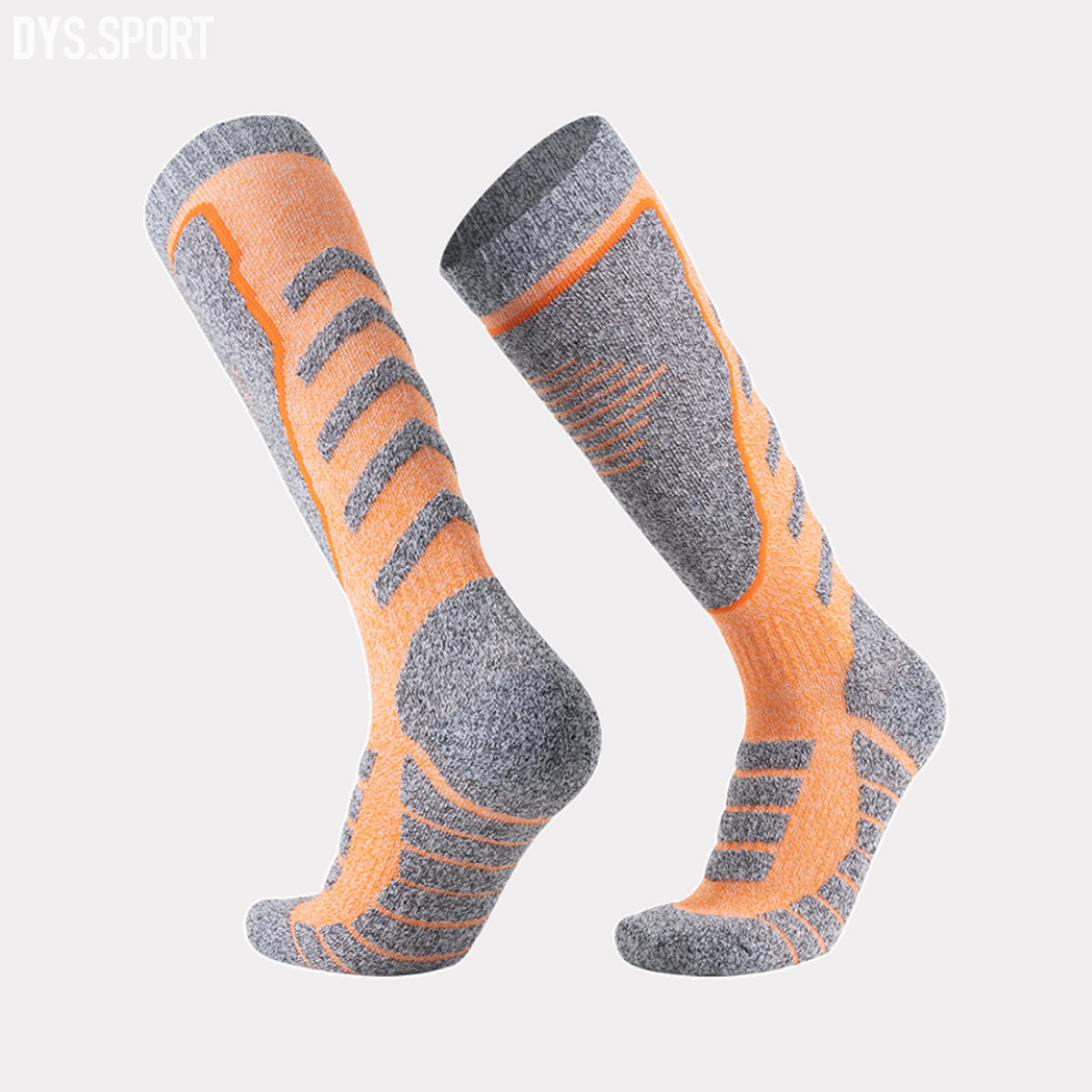 DYS.SPORT Cotton Ski Socks | Stretch Snow Socks with Terry Cushion Comfort