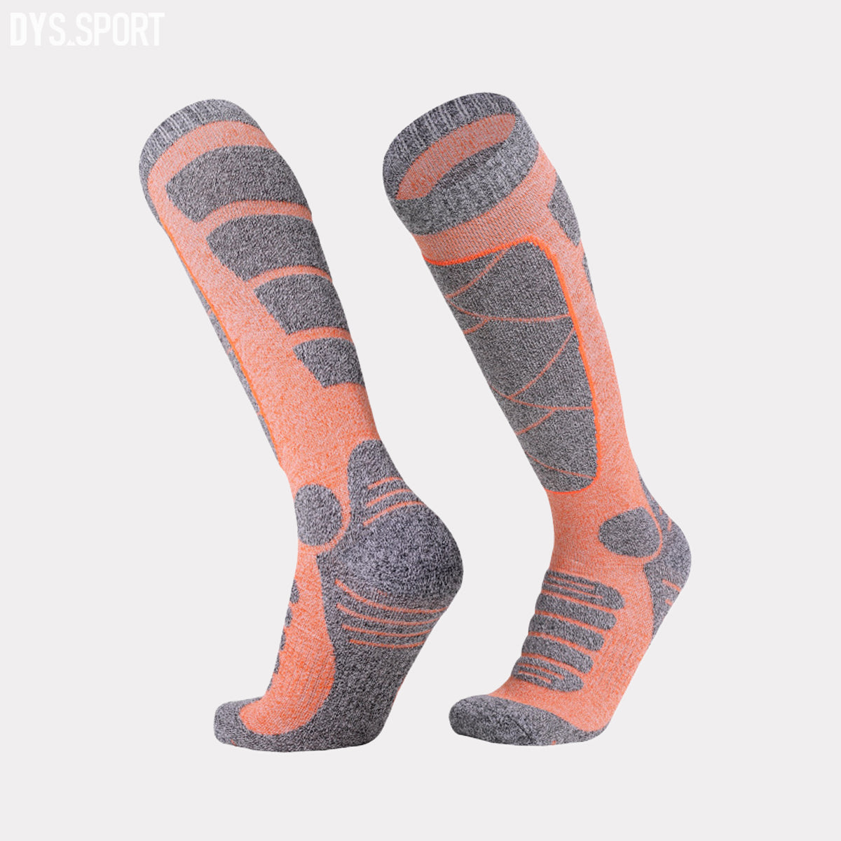 DYS.SPORT Women's Cotton Ski Socks | Stretch Snow Socks with Cushioned Terry Comfort